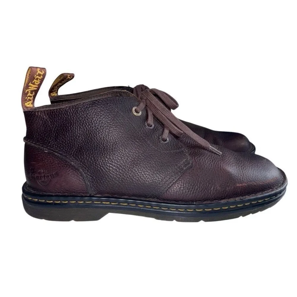 Dr martens sussex bear track slip resistant chukka boots dark drown size 12